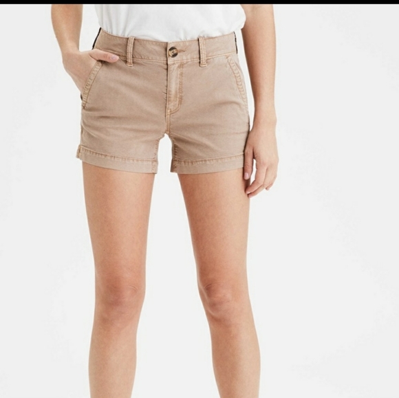 American Eagle Outfitters Pants - American Eagle Outfitter Biege Stretch Shorts S .4